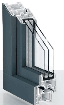 KÖMMERLING 76 MD AluClip Fenster - Kunststoff/Alu-Verbund
